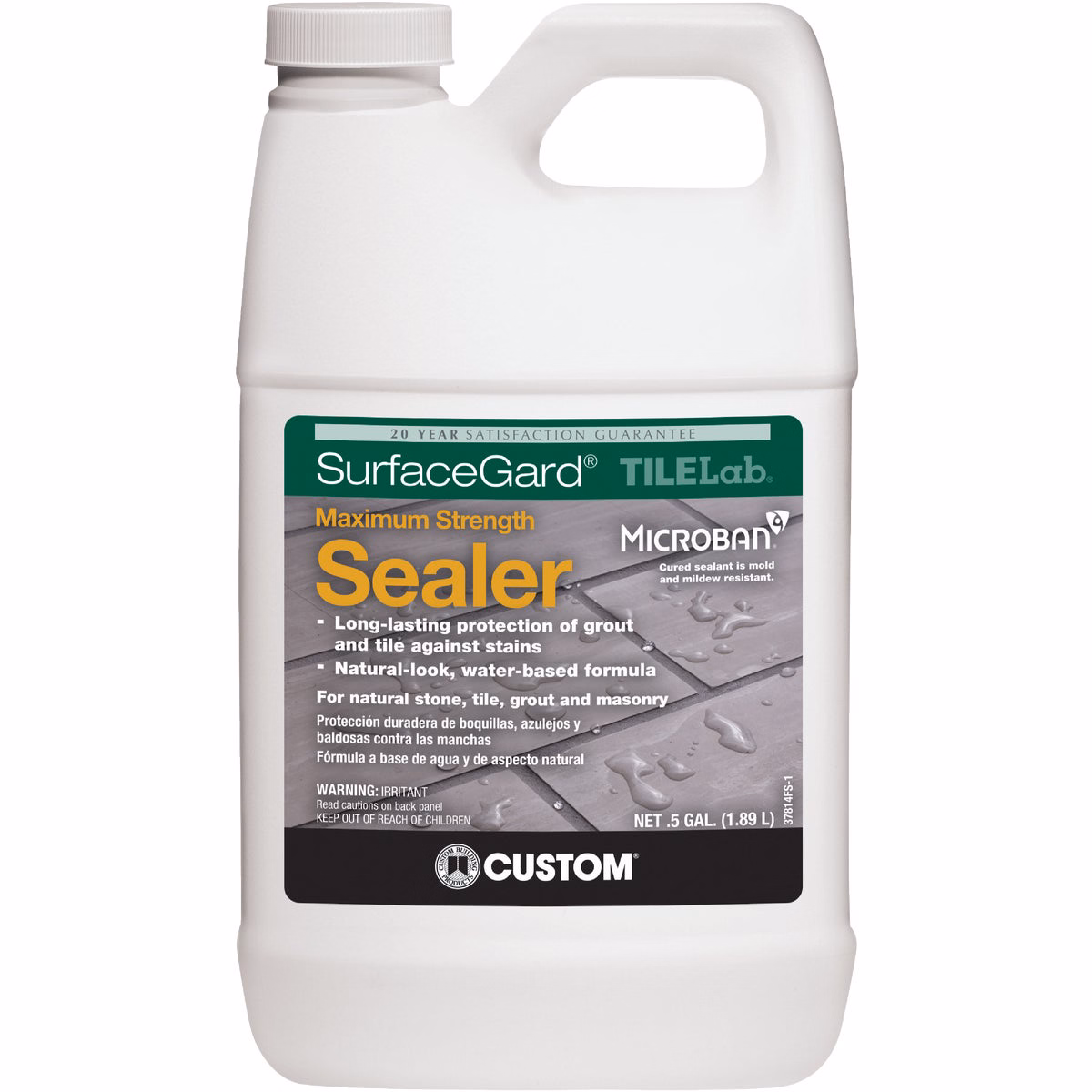Custom Building Products TILELab Surfacegard 1/2 Gal. Grout & Tile Sealer