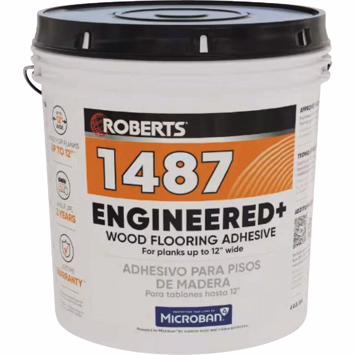 Roberts 1487 Engineered+ Wood Flooring Adhesive, 4 Gal.