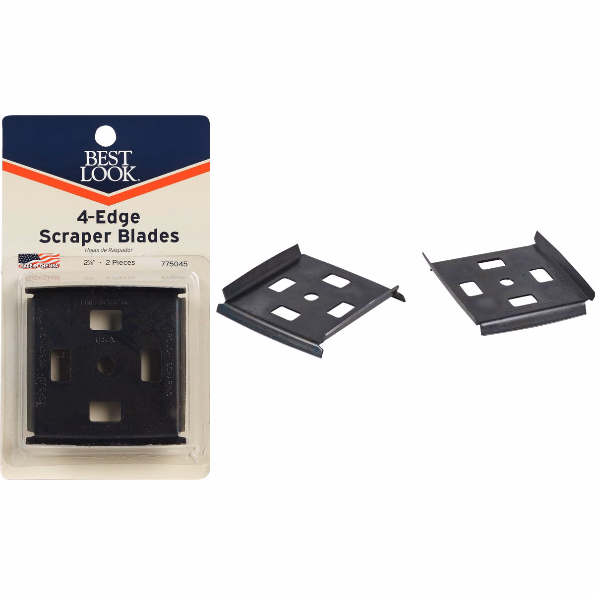 Best Look 2-1/2 In. 4-Edge Replacement Scraper Blade (2-Pack)