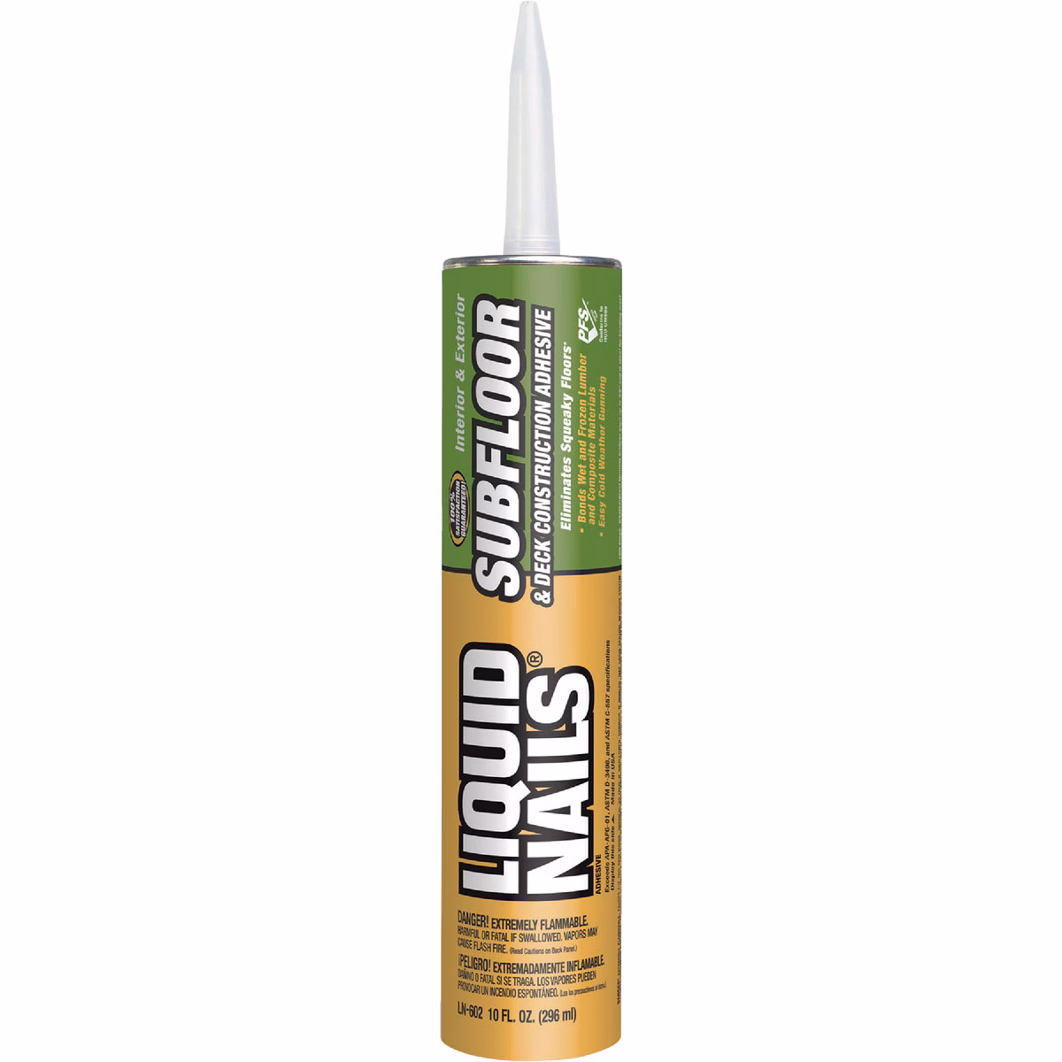 LIQUID NAILS 10 Oz. Subfloor & Deck Construction Adhesive