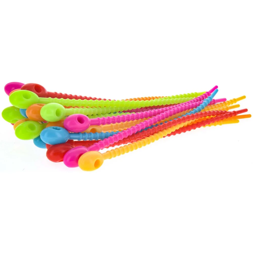 7in 24pc Reusable Silicone Assorted Color Ties – CT24S