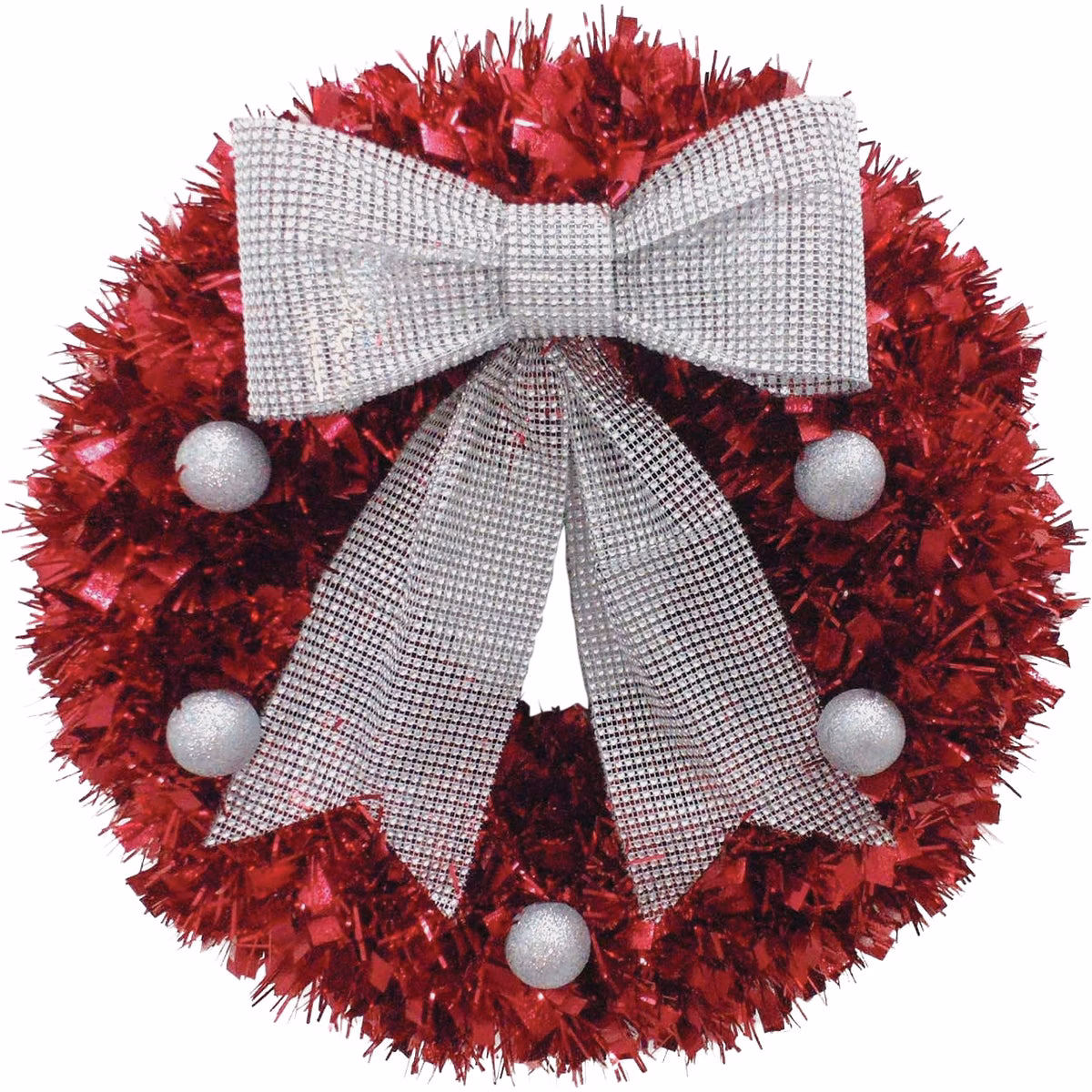 Youngcraft 18 In. Red Tinsel Wreath