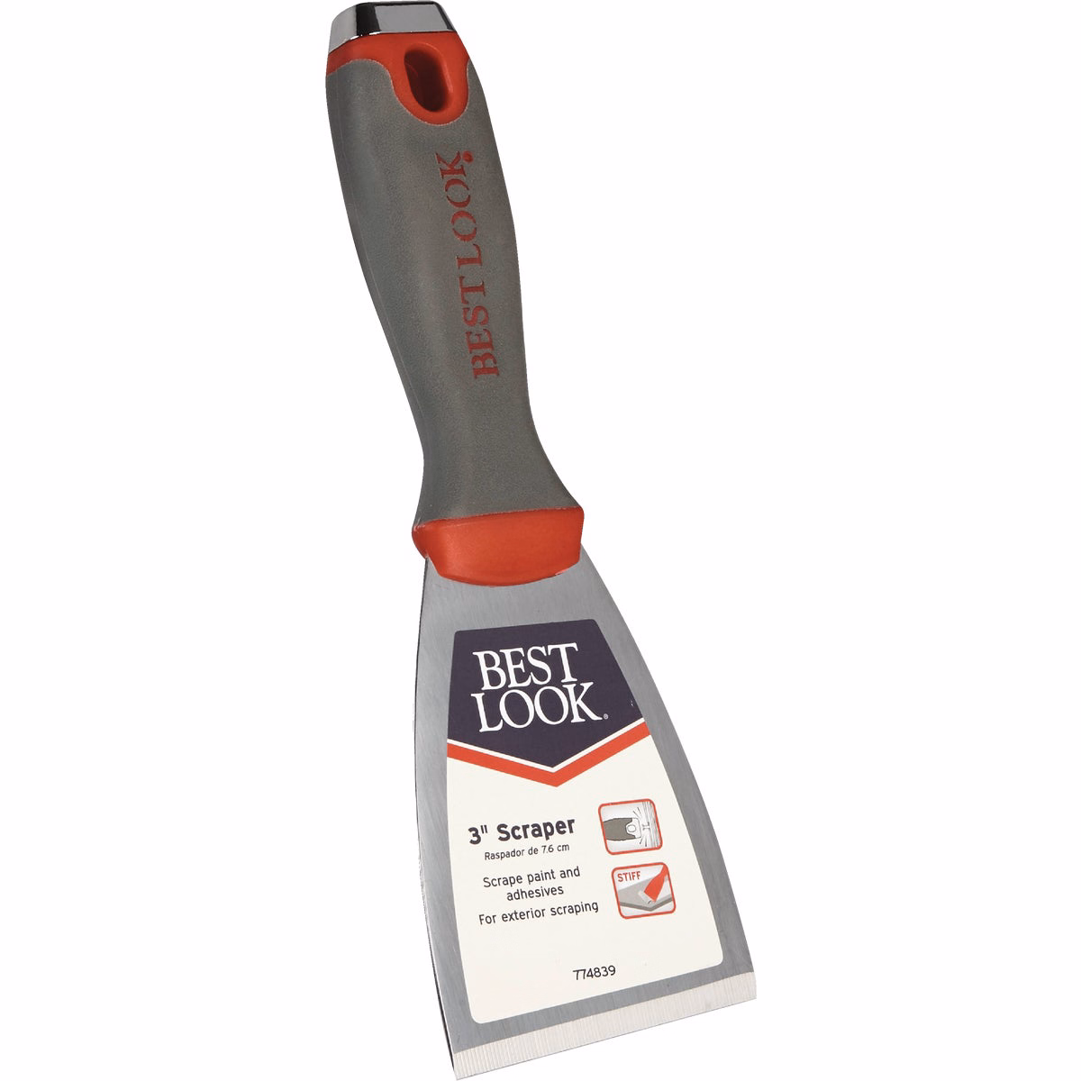 Best Look 3 In. Stiff Ergo Scraper