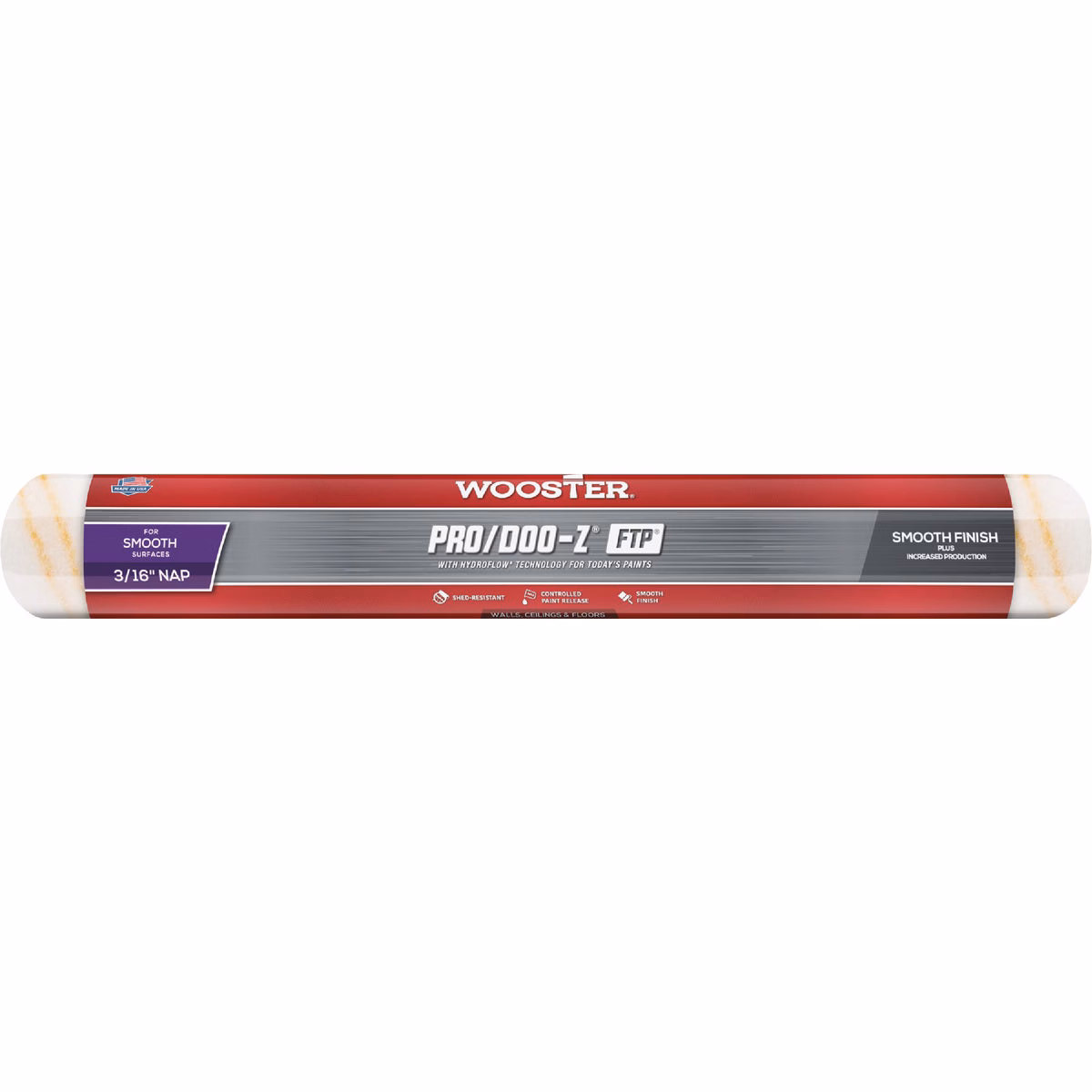 Wooster Pro/Doo-Z FTP 18 In. x 3/16 In. Fabric Roller Cover