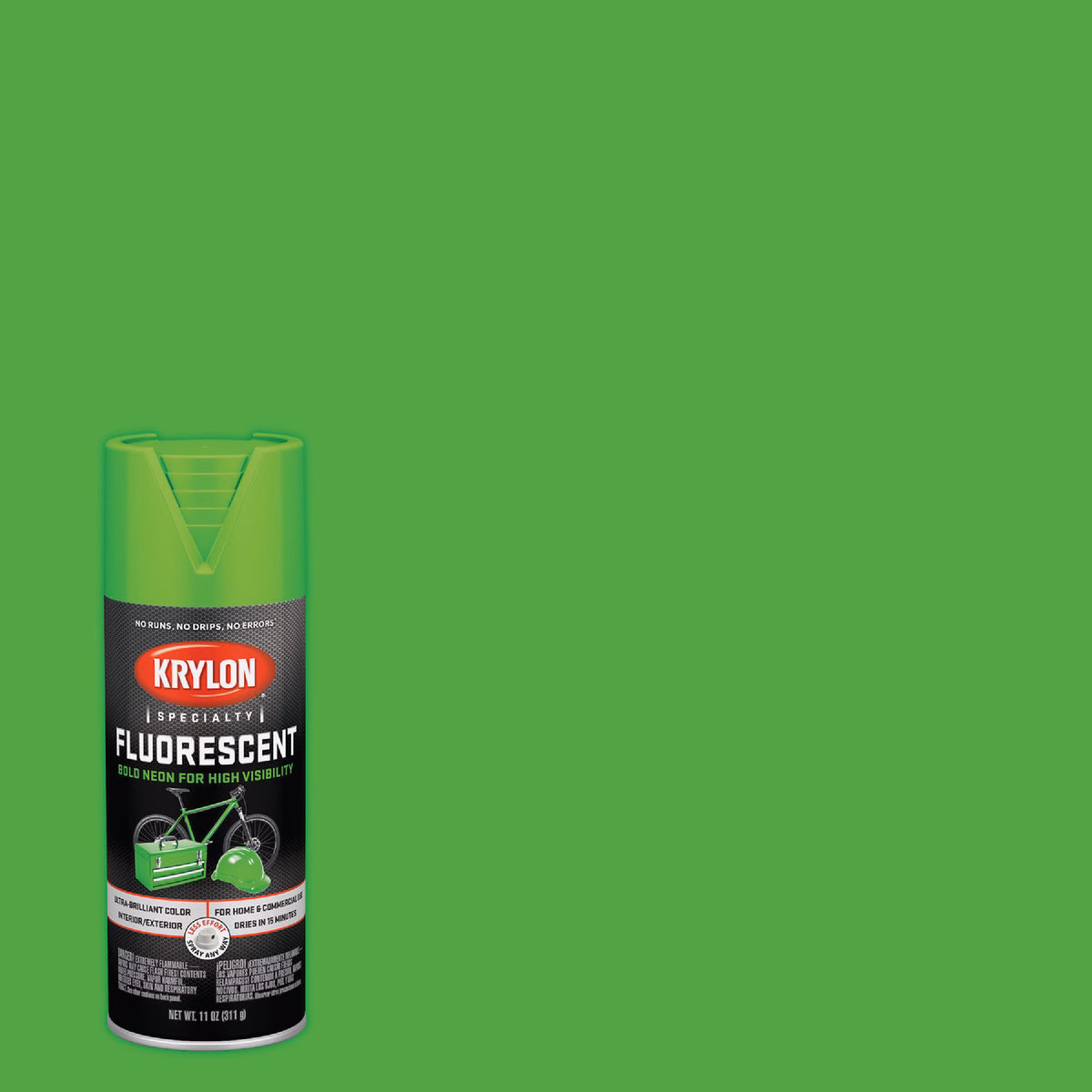 Krylon 11 Oz. Fluorescent Spray Paint, Green