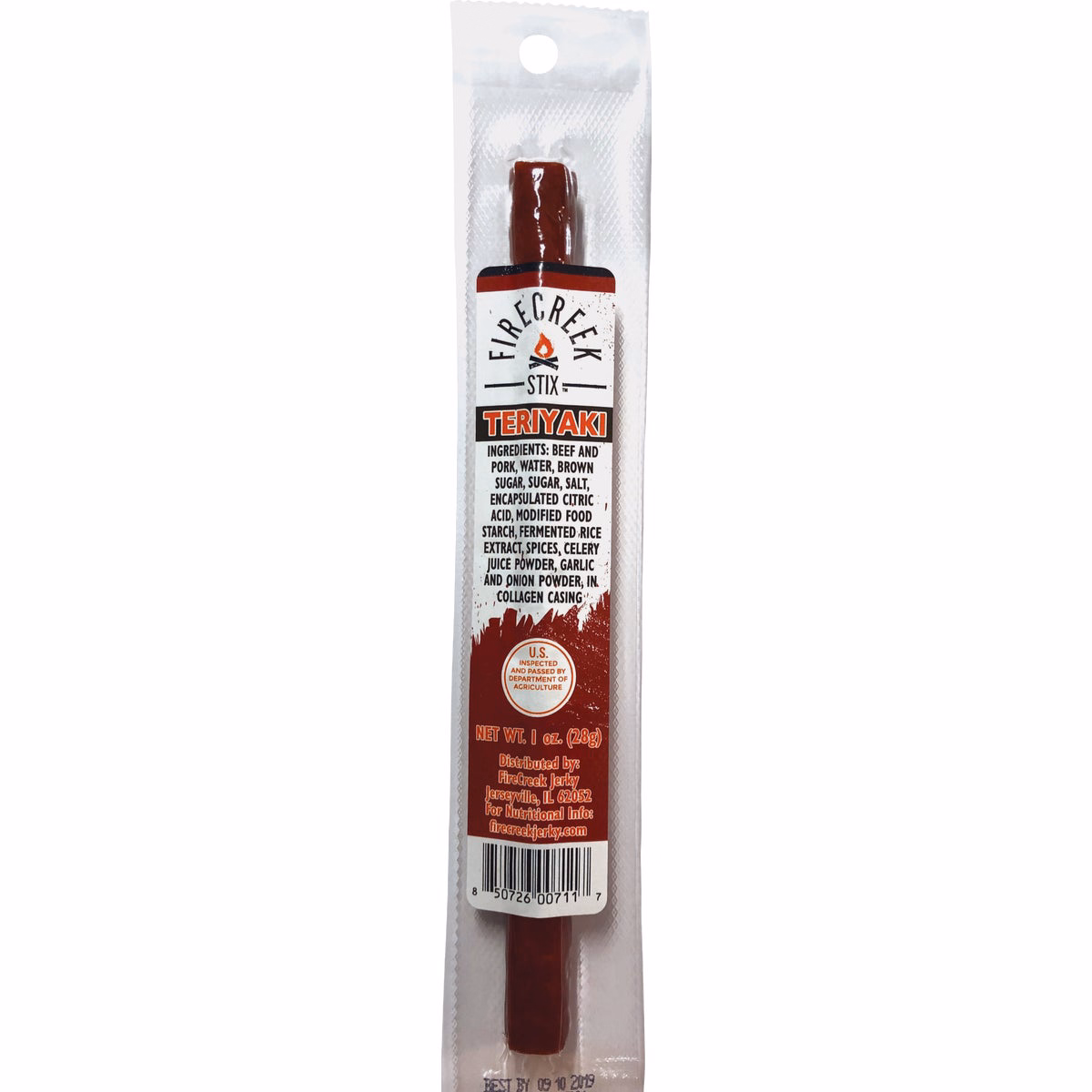 FireCreek Snacks 1 Oz. Smoked Teriyaki Beef Stix Jerky