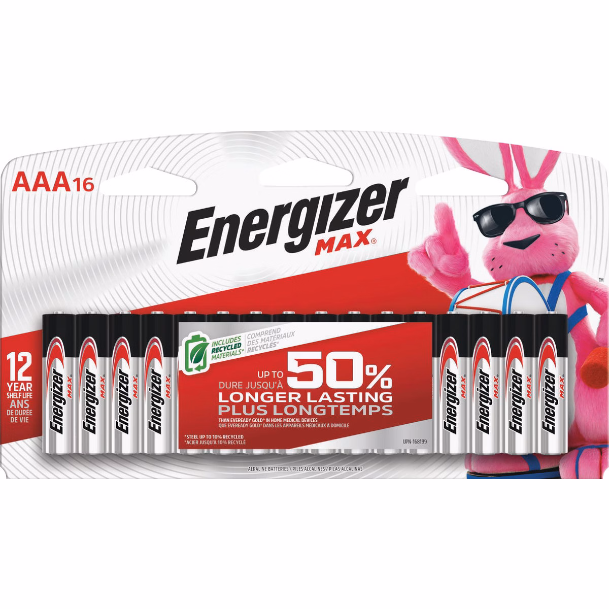 Energizer Max AAA Alkaline Battery (16-Pack)