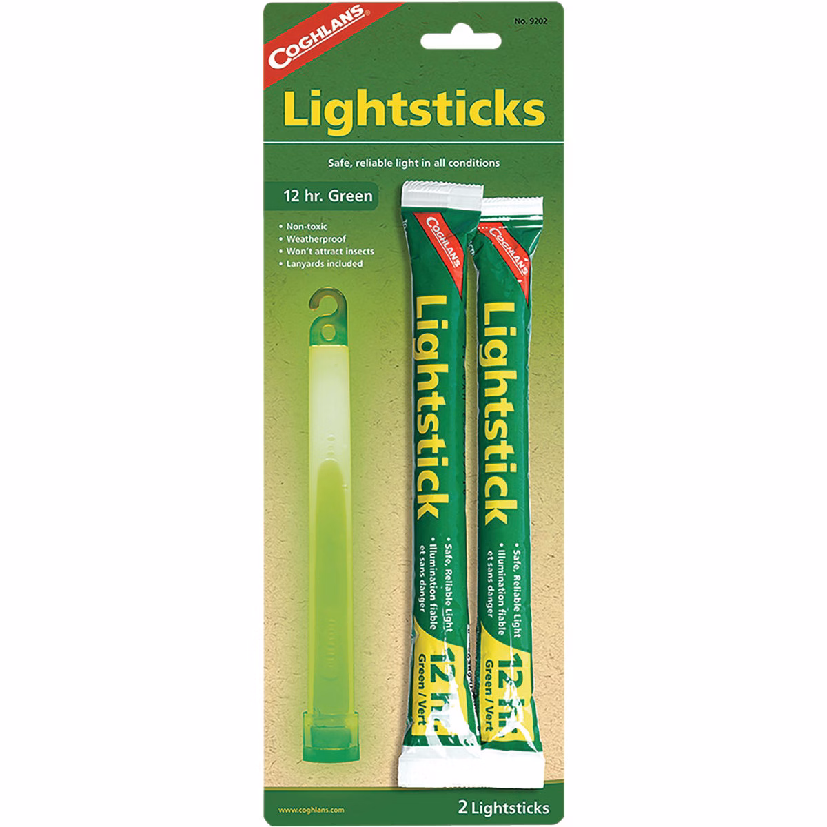 Coghlans Green Lightsticks (2-Pack)
