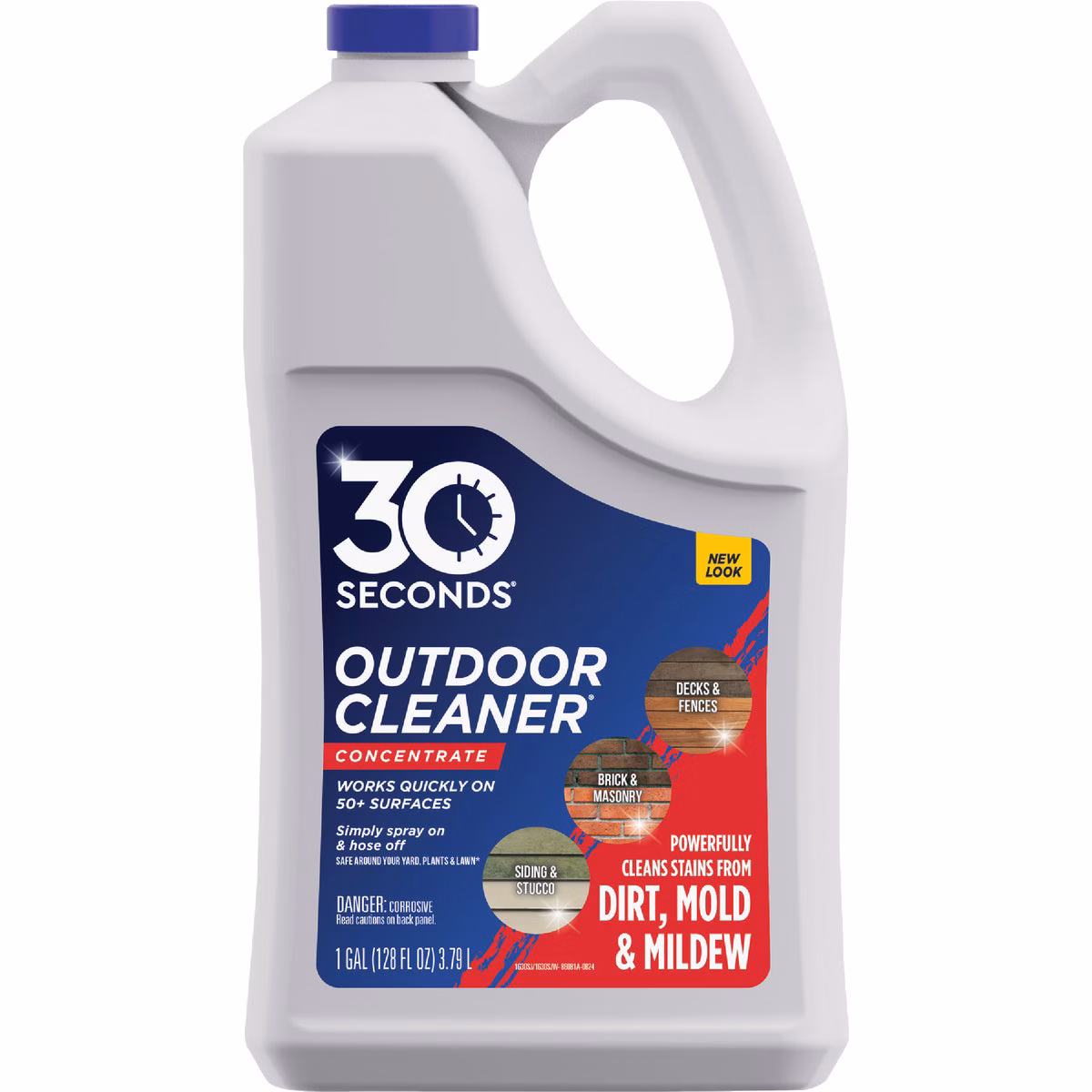 30 seconds Outdoor Cleaner 1 Gal. Concentrate Algae, Mold & Mildew Stain Remover