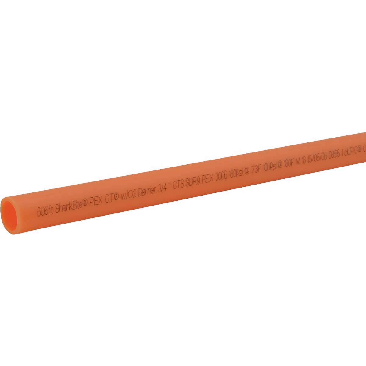 SharkBite 3/4 In. x 10 Ft. Orange Oxygen Barrier Radiant Heating PEX Pipe Type B Coil