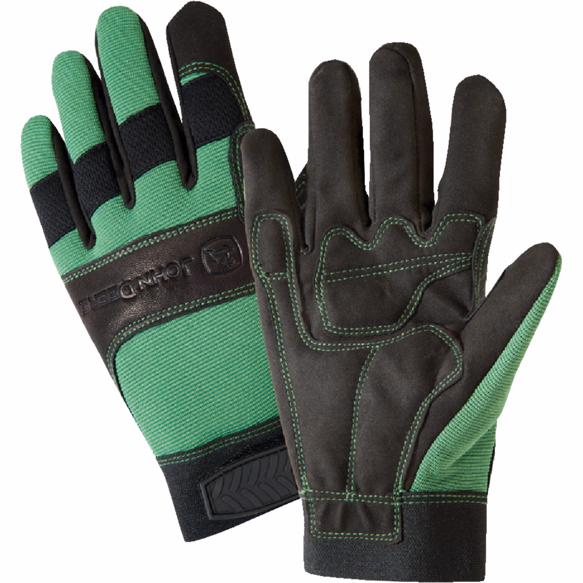 West Chester Protective Gear John Deere Men's Large Synthetic Leather Winter Work Glove