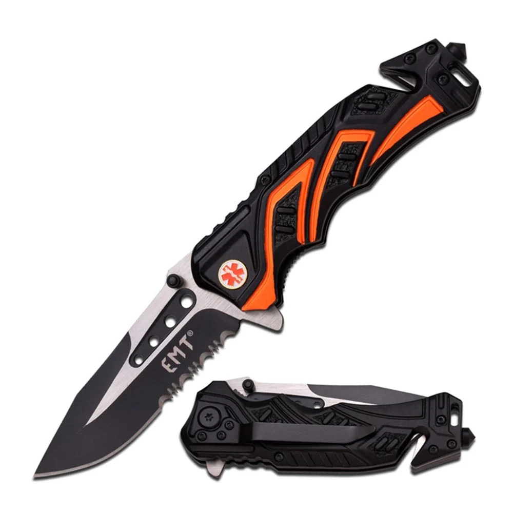 MTech 3.5in EMT Spring Assisted Knife – MT-A865EMO