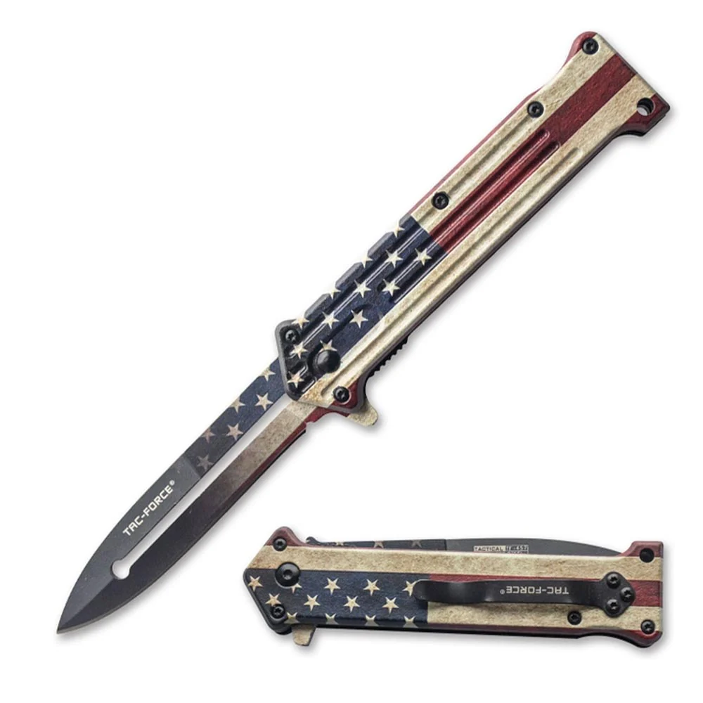 USA Spring Assisted Aluminum Body 3in Knife – TF-457F
