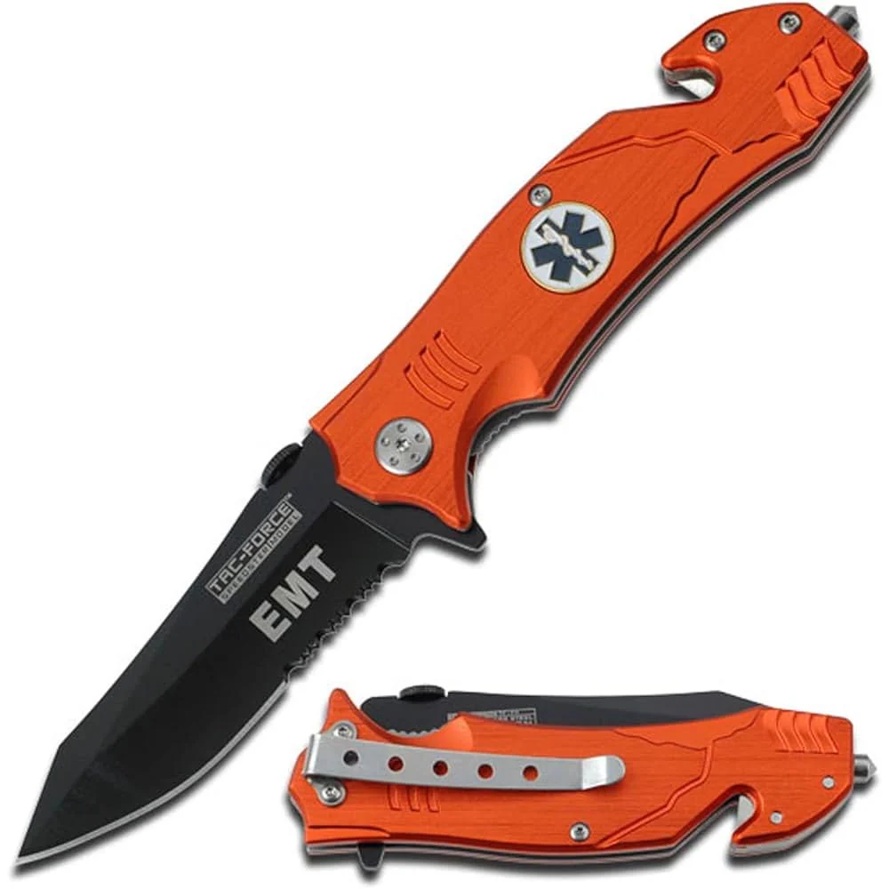 TacForce EMT Style Spring Assisted Pocket Knife – TF-515OE