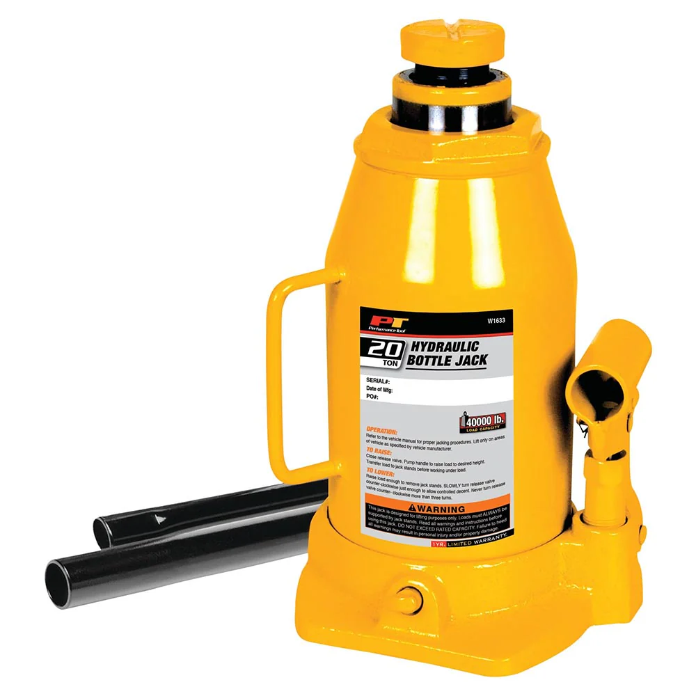 Performance Tool 20 Ton Hydraulic Bottle Jack – W1633